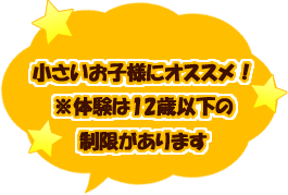 小さなお子様におすすめ